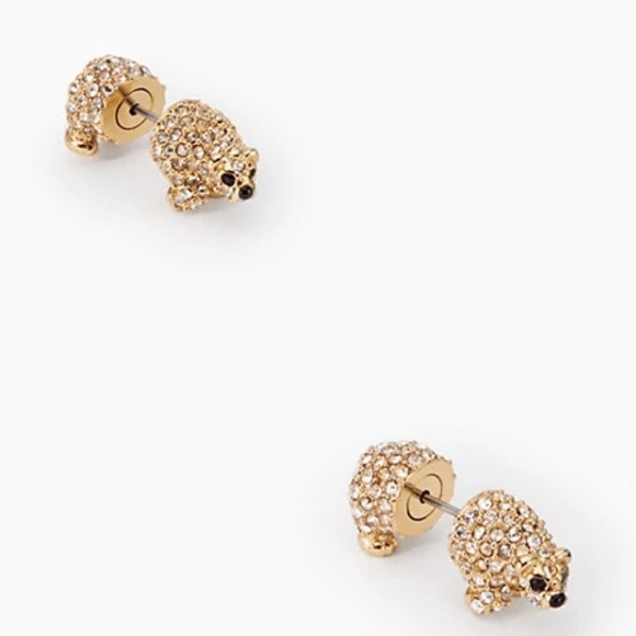 NEW Kate Spade Cold Comforts Polar Bear Studs - Picture 2 of 8